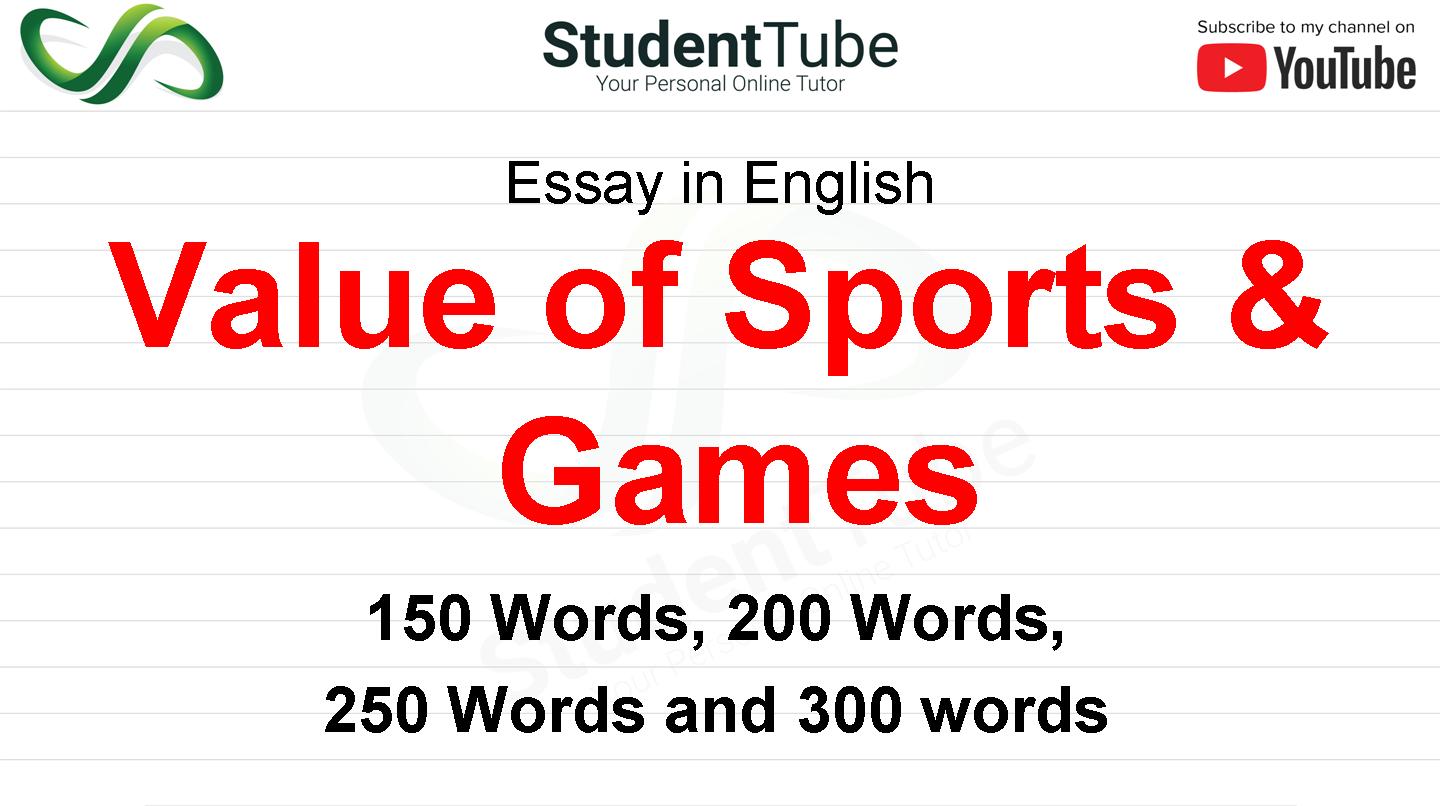 essay on values of games