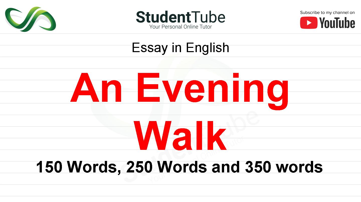 essay on walking