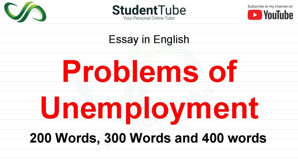Problems Of Unemployment or Causes of Unemployment