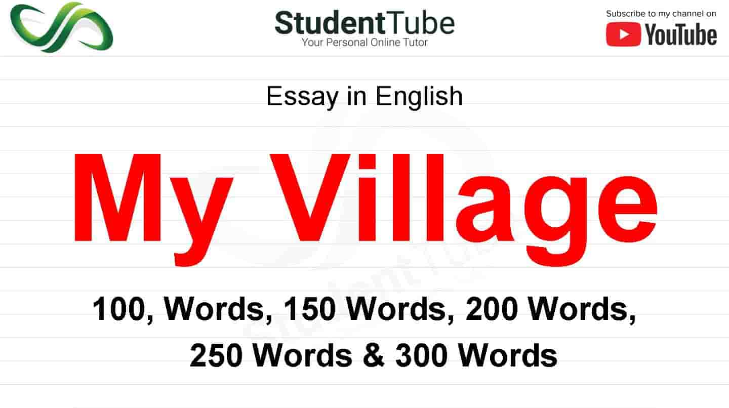 essay on pollution in villages