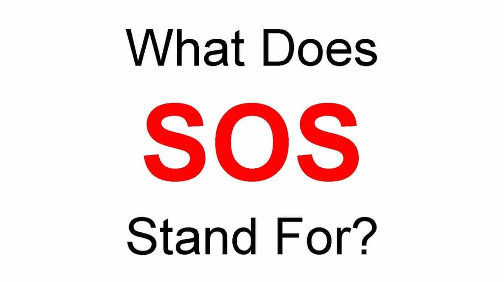 Sos stand for