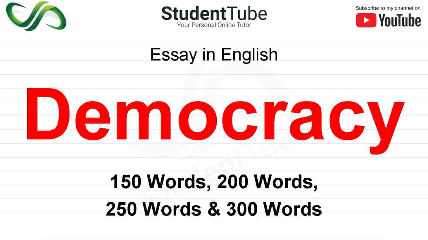 Essay of democracy