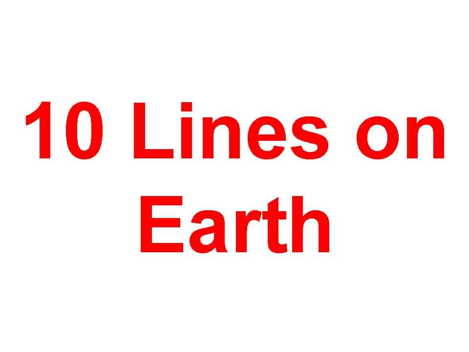 10 Lines on Earth