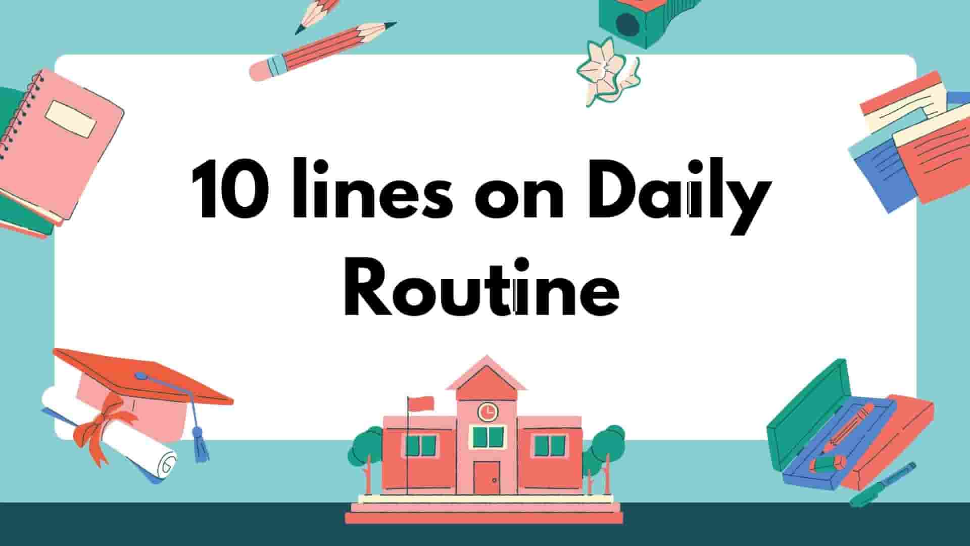 your daily routine essay