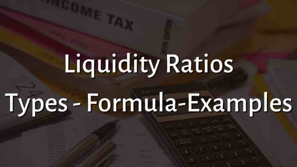 Liquidity Ratios